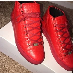 RED BALENCIAGA SNEAKERS ❤️